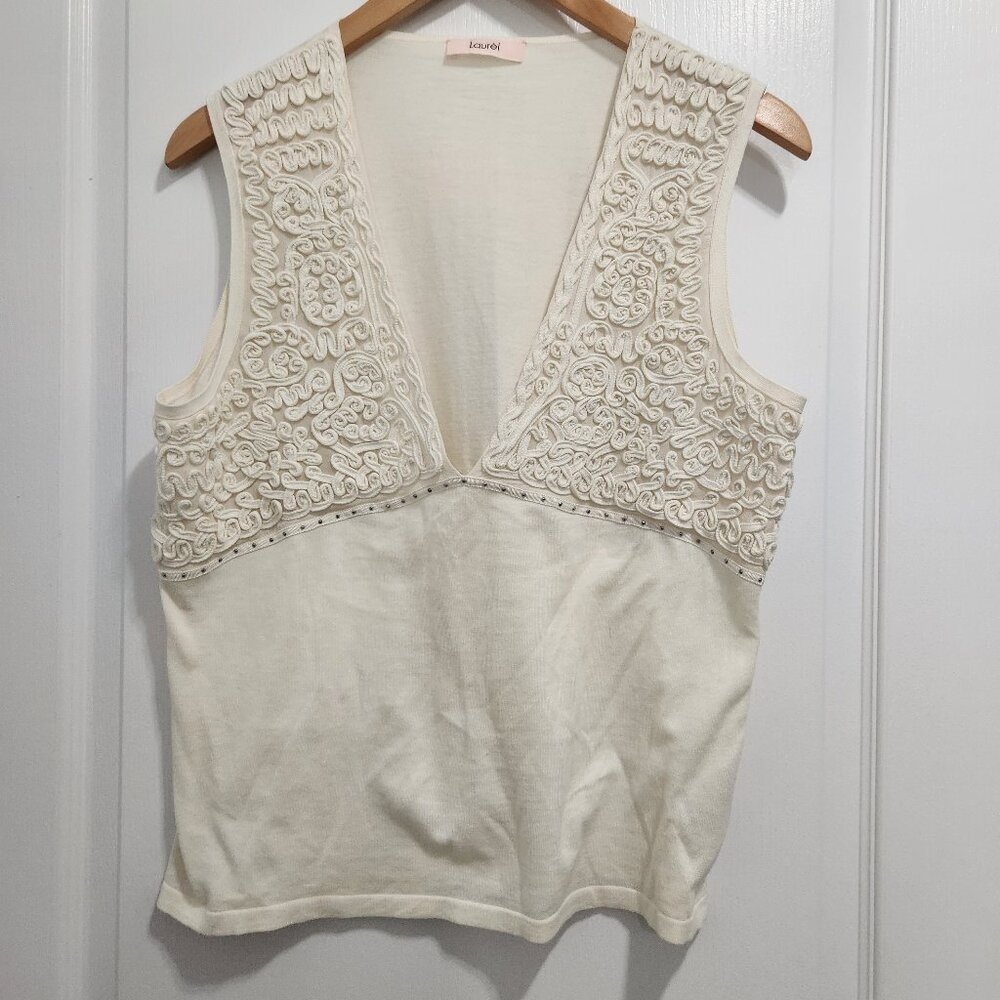 Laurel cotton lace tank